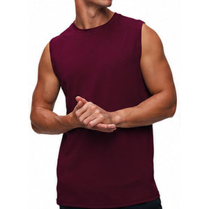 Camiseta sin Mangas Moderna y Elegante para Hombre, Mezcla de Algodón Transpirable, Perfecta para el Gimnasio, Ropa Deportiva, Camiseta sin Mangas para Hombre - Product Image 2