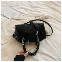 Mode rétro pierre sacs à bandoulière pour femmes polyvalent serpent bricolage dames sac à main en cuir Pu Y2k Cool filles chaudes bandoulière coquille sac