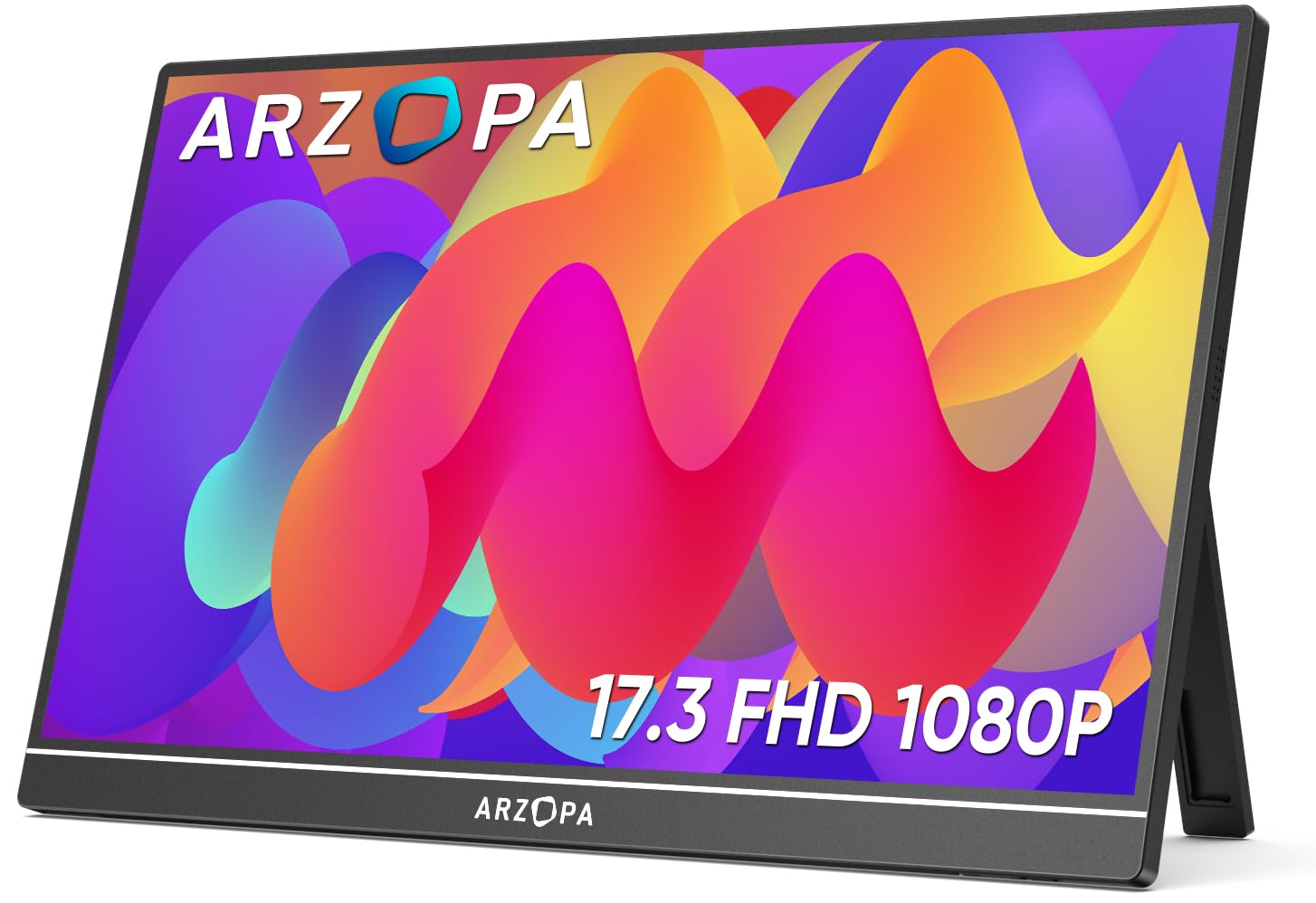 Arzopa A1M 17.3インチ FHDポータブルモニター IPS 1080P 72%NTSC
