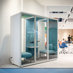 Venta caliente Acoustic Silent Work Pod Office Meeting Pods Cabina <span class=keywords><strong>de</strong></span> reunión insonorizada para 2 personas con acristalamiento laminado - Product Image 1