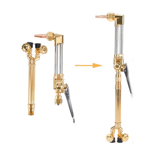 Torche de soudage H01 2 entièrement en cuivre, style américain, avec interrupteur simple pour la découpe et le soudage à l'oxygène - Product Image 3