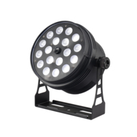 2PC Projecteur de scène professionnel intérieur RGBWA UV 18X15W 6IN1 LED Zoom Par pour bar, club, fête, mariage, DJ, éclairage de discothèque