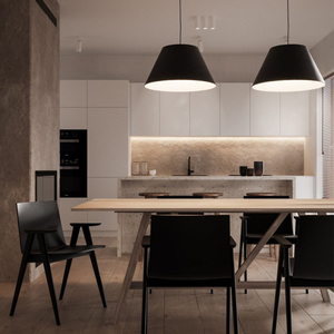 Meubles de cuisine modulaires de style Shaker moderne, petite taille, avec évier, robinet, marbre, charnières à fermeture douce, panneaux de porte en MDF laqué. - Product Image 1