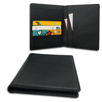 Couverture de porte-passeport multi-cuir rfid bloquant personnalisée pour le voyage