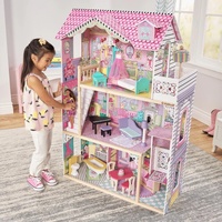 Nouveau bricolage de haute qualité en bois maisons de poupée Mini modèle jouet semblant jouer meubles Style de mode pour les filles KB0256
