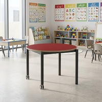 Meubles préscolaires, table d'étude pour enfants, table d'étude pour enfants en âge préscolaire, design de table ronde