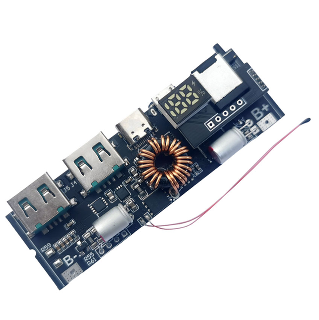 3S /4S /5S 65W 100W Triple protection PD power bank board Dual C-port bidirectional fast charging mobile power module 100W