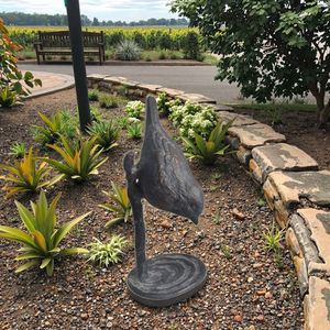 Piccola ghisa rivestita in polvere statuetta resistente alle intemperie Mini passero decorativo per la casa e <span class=keywords><strong>il</strong></span> giardino in metallo fatto a mano - Product Image 5