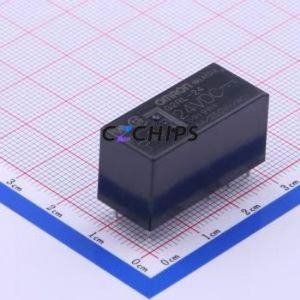 G2RL-24 DC24 Power Relay DIP,12.5x28.8mm 24V 2 Changeover: 2C (DPDT-Changeover)::: 440V-AC/300V-DC Silver Alloy (Cadmium Free) - Product Image 1