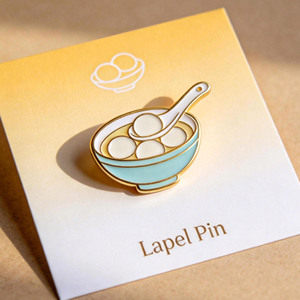 Ramen Bowl Lapel Pin Gold-Plated Hard Enamel Zinc Alloy Food Theme Collectible Art Pin - Product Image 6