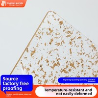 Plaque acrylique transparente en résine plastique organique à surface lisse, oréée