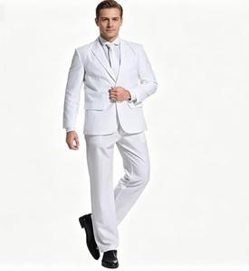 Nouveau <span class=keywords><strong>costume</strong></span> deux pièces slim <span class=keywords><strong>pour</strong></span> <span class=keywords><strong>homme</strong></span>, blazer croisé tendance avec pantalon, idéal <span class=keywords><strong>pour</strong></span> <span class=keywords><strong>mariage</strong></span>, tenue décontractée ou formelle, couleur unie, <span class=keywords><strong>costume</strong></span> d'affaires - Product Image 4