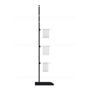 Mobile <b>Phone</b> Accessories Display Rack Metal Floor <b>Stand</b> with Hooks <b>for</b> <b>Phone</b> Cases & Cables 3C Products Organizer <b>for</b> Store - Product Image 4