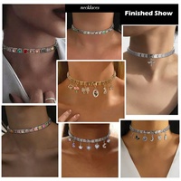 Accesorios de montaje DIY de módulo italiano para el mercado internacional, distintivos, con anillo de diseño libre y collar de pulsera de acero inoxidable