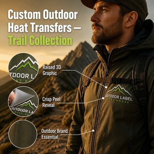 ODM Custom Vinyl Heat Transfer <b>Labels</b> 3D Silicone Logo Patches Durable Washable Iron on Clothing for T-Shirts and Hoodies - Product Image 3