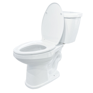 Ensemble de salle de bain en céramique blanche, nouveau design moderne, toilettes grandes deux pièces surélevées - Product Image 3