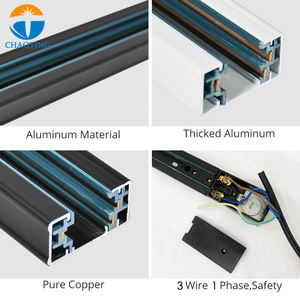 Nuevo Diseño de Lámpara de Riel Montada en Superficie, 1 Metro para Perfil de Luz Monopunto, Adaptador de 2 Cables para Riel de Luz - Product Image 4