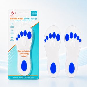 <span class=keywords><strong>Semelle</strong></span> <span class=keywords><strong>orthopédique</strong></span> <span class=keywords><strong>en</strong></span> gel de silicone médical personnalisée pour le soin des pieds diabétiques, pour homme et femme - Product Image 1