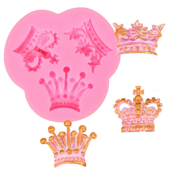 Hot Sale Princess Crown Silicone Cake Mold Chocolate Jelly Baking