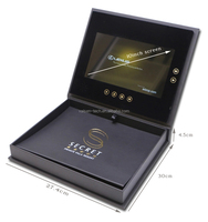Boîte cadeau numérique tactile de 10,1 pouces avec écran LCD et USB pour invitation ou brochure vidéo