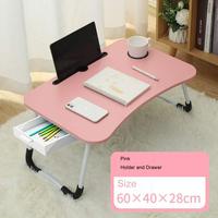 Table de Lit Pliante en Bois MDF pour Ordinateur Portable, Design Coloré, Simple, Bureau d'Étude, Mesa Para Portátil