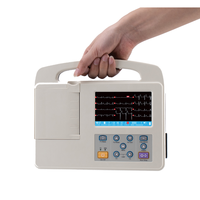 Machine ECG portable VS-E024 3 canaux 12 fils rentable 3.5 pouces 5 pouces même prix compétitif avec une grande précision