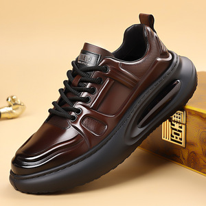 Nuevo Modelo 2026: Zapatos Casuales Versátiles de Piel Genuina de Vacuno para Hombre, con Suela Gruesa, Estilo Moderno, Cómodos, Transpirables y para Exteriores - Product Image 3