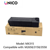 Cartouches de toner compatibles UNICO MX315 pour imprimante laser Sharp MX-M2658 3158 3558