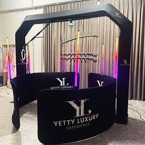 360 Overhead <b>Selfie</b> Booth Aluminum Alloy <b>Frame</b> Customizable Size Color Smartphones iPad Remote Control Self-Service Print - Product Image 1