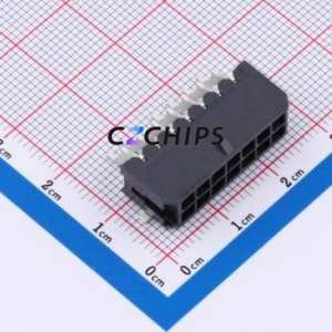 WB5557W-140R-0W Wire-to-Board Pin Header SMD,P=3mm,Horizontal Mount Connector 2x7P 3mm Horizontal Mount Micro-Fit (MX 3.0) - Product Image 1