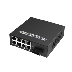 FTTH sợi quang tanghu sợi phương tiện truyền thông chuyển đổi 10/100M 1 sợi Port + 8rj45 cổng 1po và 8lan cổng - Product Image 1