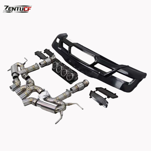 Pour <span class=keywords><strong>Chevrolet</strong></span> <span class=keywords><strong>Corvette</strong></span> C8 2020+, modifiée avec des pare-chocs avant et arrière en matériau PP de style Z06 et échappement. - Product Image 4