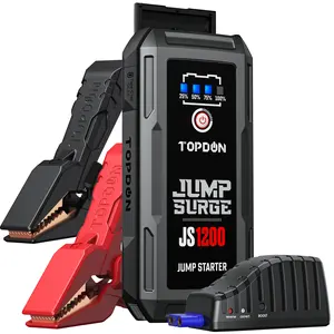 2022 Portable multifonction Js1200 Car Jump Starter trading Power Bank pour condensateur de batterie 4 ports Usb Kit d'amplificateur de batterie de voiture