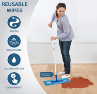 Ensemble de lingettes réutilisables multi-usages, lot de 40 lingettes