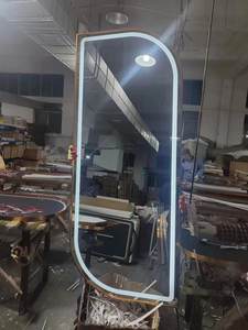 Miroirs de salon de coiffure décoratifs de luxe à succès en 2026, <span class=keywords><strong>miroir</strong></span> de salon de beauté avec éclairage LED - Product Image 4