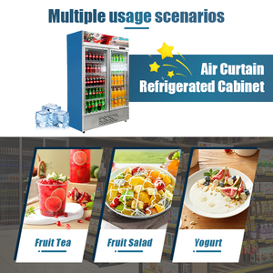 Thương mại đồ uống tủ lạnh cửa kính hiển thị và dẫn ánh sáng đồ uống mát cho cửa hàng kinh doanh - Product Image 4