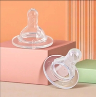 Tétine en silicone pour biberon liquide sans BPA mamelon d'alimentation pour bébé durable et transparent
