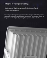 Lampu Sorot Taman Tenaga Surya LED 300W Super Terang Daya Tinggi, Penerangan Luar Ruangan Premium untuk Jalan, Berperingkat IP67