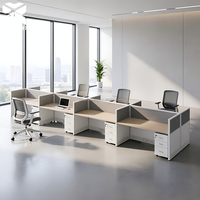 Système de bureaux modulaires pour centres d'appels BPO, cloisons de bureau, mobilier de postes de travail pour immeubles de bureaux