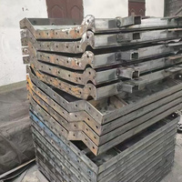 Système de coffrage modulaire réutilisable en acier, panneaux standard pour murs, colonnes et dalles en béton, système de coffrage Q235 pour projets de construction