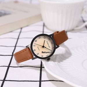 Nuevo Estilo de Reloj Ecológico para Estudiantes, Reloj de Cuarzo Simple de Moda para Mujer, Venta al por Mayor, Calendario Decorativo, Transmisión en Vivo, Correa Acrílica de 9 mm - Product Image 4