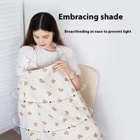 Robe d'allaitement tendance en coton tricoté pour femme, toutes saisons, anti-bactérienne, motif uni, anti-exposition, pour l'extérieur sans effort