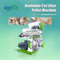 Mesin Produksi Bentonit Pasir Kucing Tipe Ring Die Ukuran Kustom RICHI, Output Tinggi untuk Pelet Pasir Kucing
