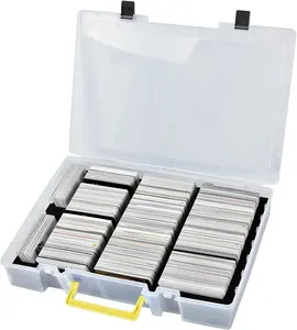 Grosir kustom plastik putih 2200 + tempat kartu pemegang MTG dek kotak Organizer penyimpanan Yugioh kotak