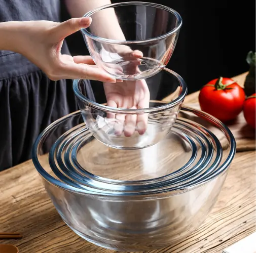 Oven Microwavable Safe Bakeware Pans Pyrex Borosilicate Glass Baking Tray Dish Set