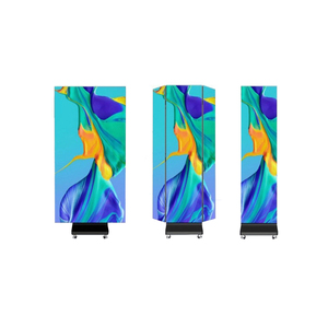 Dễ dàng lưu trữ ba lần Gấp kích thước nhỏ thuận tiện giao thông vận tải di chuyển sàn-đứng LED Poster màn hình tùy chỉnh LED hiển thị - Product Image 1