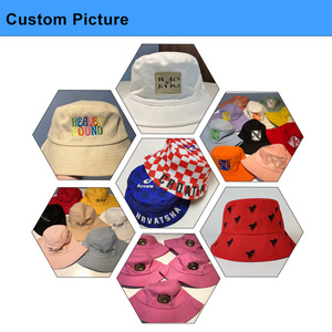 AI-MICH New Style <strong>Printed</strong> Fashion Washed Beach <strong>Bucket</strong> Hat Mesh Plain <strong>Custom</strong> logo Promotional Personalized <strong>Bucket</strong> Hat - Product Image 5