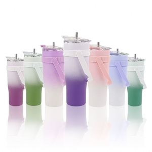 40Oz 50Oz Sublimation Blanks Double Wall Travel Mugs Stainless Steel <b>Flask</b> Bottle Vacuum Insulated 1200Ml Tumbler <b>With</b> Handle - Product Image 3