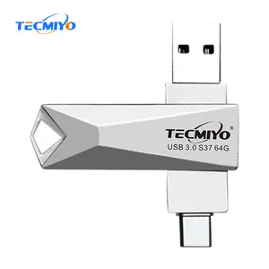 Tecmiyo 2023 Oem Memory Stick Usb 3.1 tipo C Flash Drive Otg Custom Pendrive Usb3.0 16g 32gb 64gb 128gb chiavette Usb