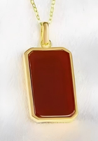 Pendentif en or 18 carats de style Art déco moderne, motif renard à neuf queues, qualité supérieure, fait main par un artisan, livraison rapide